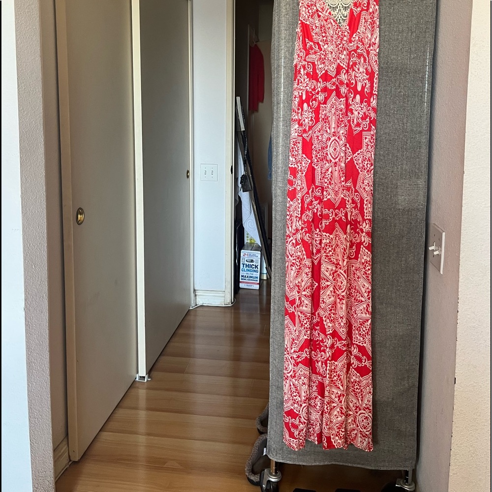 Long crochet maxi dress sz m - Picture 2 of 8